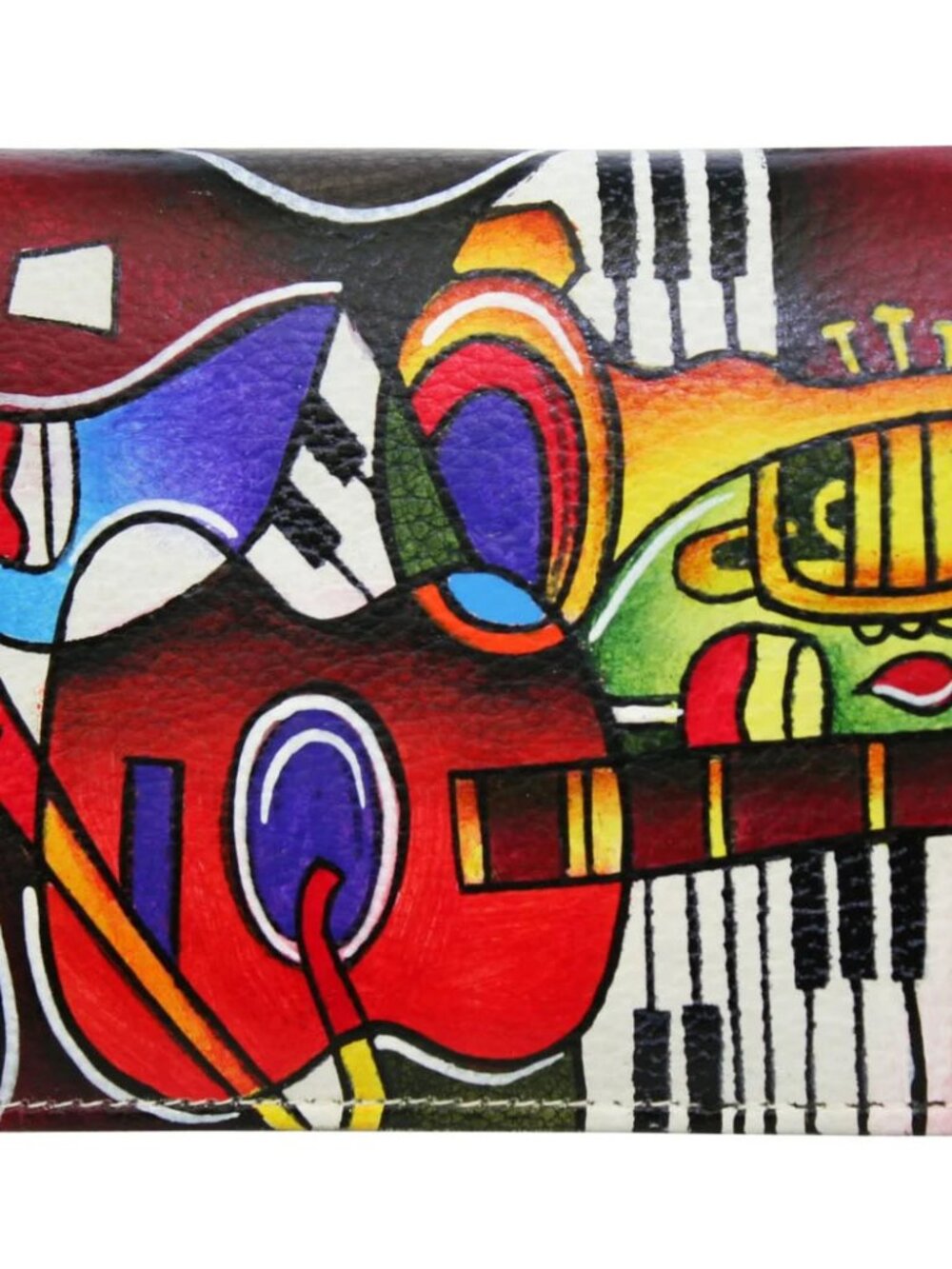 Guitar Hand Painted Wallet